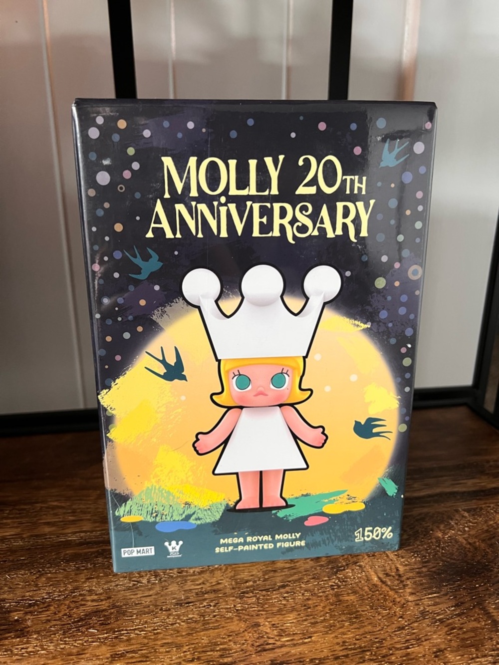 Popmart Molly 20th Anniversary Mega Royal Molly Figure 150% Self Painted